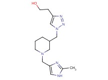 2-[1-({1-[(2-methyl-1H-imidazol-4-yl)methyl]-3-piperidinyl}methyl)-1H-1,2,3-triazol-4-yl]ethanol bis(trifluoroacetate) (salt)