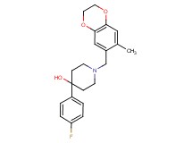 4-(4-fluorophenyl)-1-[(7-methyl-2,3-dihydro-1,4-benzodioxin-6-yl)methyl]piperidin-4-ol