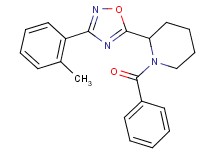 1-benzoyl-2-[3-(2-methylphenyl)-1,2,4-oxadiazol-5-yl]piperidine