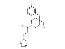 {4-(3-fluorobenzyl)-1-[1-methyl-3-(1H-pyrazol-1-yl)propyl]-4-piperidinyl}methanol