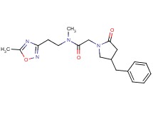 2-(4-benzyl-2-oxopyrrolidin-1-yl)-N-methyl-N-[2-(5-methyl-1,2,4-oxadiazol-3-yl)ethyl]acetamide