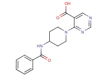 4-[4-(benzoylamino)piperidin-1-yl]pyrimidine-5-carboxylic acid