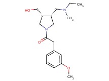 {(3R*,4R*)-4-{[ethyl(methyl)amino]methyl}-1-[(3-methoxyphenyl)acetyl]-3-pyrrolidinyl}methanol