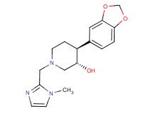 (3S*,4S*)-4-(1,3-benzodioxol-5-yl)-1-[(1-methyl-1H-imidazol-2-yl)methyl]piperidin-3-ol