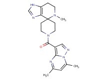 1'-[(5,7-dimethylpyrazolo[1,5-a]pyrimidin-3-yl)carbonyl]-5-methyl-1,5,6,7-tetrahydrospiro[imidazo[4,5-c]pyridine-4,4'-piperidine]