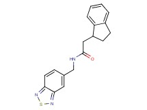 N-(2,1,3-benzothiadiazol-5-ylmethyl)-2-(2,3-dihydro-1H-inden-1-yl)acetamide