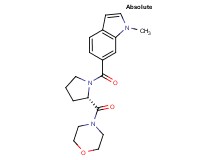1-methyl-6-{[(2S)-2-(4-morpholinylcarbonyl)-1-pyrrolidinyl]carbonyl}-1H-indole
