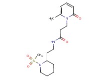 3-(6-methyl-2-oxopyridin-1(2H)-yl)-N-{2-[1-(methylsulfonyl)piperidin-2-yl]ethyl}propanamide