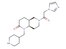 rel-(4aS,8aR)-6-(1H-imidazol-1-ylacetyl)-1-(4-piperidinylmethyl)octahydro-1,6-naphthyridin-2(1H)-one dihydrochloride