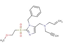 N-({1-benzyl-2-[(2-methoxyethyl)sulfonyl]-1H-imidazol-5-yl}methyl)-N-2-propyn-1-yl-2-propen-1-amine