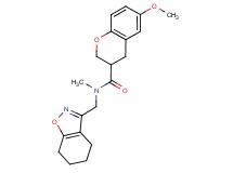 6-methoxy-N-methyl-N-(4,5,6,7-tetrahydro-1,2-benzisoxazol-3-ylmethyl)-3-chromanecarboxamide