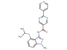 N-(4-isopropoxy-1-methyl-1H-indazol-3-yl)-2-pyridin-4-ylpyrimidine-5-carboxamide