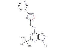 6-tert-butyl-1-methyl-N-{[3-(3-pyridinyl)-1,2,4-oxadiazol-5-yl]methyl}-1H-pyrazolo[3,4-d]pyrimidin-4-amine