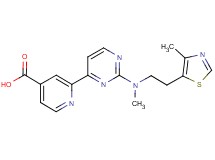 2-(2-{methyl[2-(4-methyl-1,3-thiazol-5-yl)ethyl]amino}pyrimidin-4-yl)isonicotinic acid