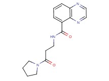 N-(3-oxo-3-pyrrolidin-1-ylpropyl)quinoxaline-5-carboxamide