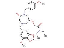 N,N-diethyl-2-{[4-[(7-methoxy-1,3-benzodioxol-5-yl)methyl]-1-(4-methoxybenzyl)-2-oxo-1,4-diazepan-6-yl]oxy}acetamide