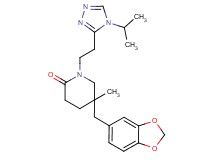 5-(1,3-benzodioxol-5-ylmethyl)-1-[2-(4-isopropyl-4H-1,2,4-triazol-3-yl)ethyl]-5-methylpiperidin-2-one