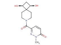 6-{[(1R*,3S*)-1,3-dihydroxy-7-azaspiro[3.5]non-7-yl]carbonyl}-2-methyl-3(2H)-pyridazinone