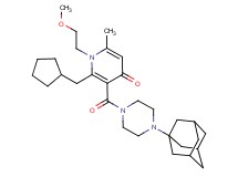 3-{[4-(1-adamantyl)-1-piperazinyl]carbonyl}-2-(cyclopentylmethyl)-1-(2-methoxyethyl)-6-methyl-4(1H)-pyridinone