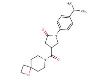 1-(4-isopropylphenyl)-4-(1-oxa-7-azaspiro[3.5]non-7-ylcarbonyl)-2-pyrrolidinone