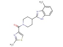 4-methyl-2-{1-[(2-methyl-1,3-thiazol-4-yl)carbonyl]-4-piperidinyl}-1H-benzimidazole