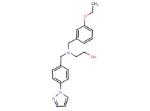 2-{(3-ethoxybenzyl)[4-(1H-pyrazol-1-yl)benzyl]amino}ethanol