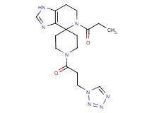 5-propionyl-1'-[3-(1H-tetrazol-1-yl)propanoyl]-1,5,6,7-tetrahydrospiro[imidazo[4,5-c]pyridine-4,4'-piperidine]