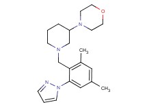 4-{1-[2,4-dimethyl-6-(1H-pyrazol-1-yl)benzyl]-3-piperidinyl}morpholine