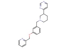 4-{1-[3-(pyridin-2-ylmethoxy)benzyl]piperidin-3-yl}pyrimidine