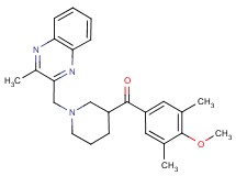 (4-methoxy-3,5-dimethylphenyl){1-[(3-methyl-2-quinoxalinyl)methyl]-3-piperidinyl}methanone