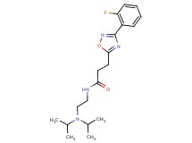 N-[2-(diisopropylamino)ethyl]-3-[3-(2-fluorophenyl)-1,2,4-oxadiazol-5-yl]propanamide