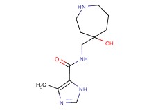 N-[(4-hydroxy-4-azepanyl)methyl]-4-methyl-1H-imidazole-5-carboxamide