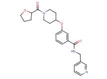 N-(3-pyridinylmethyl)-3-{[1-(tetrahydro-2-furanylcarbonyl)-4-piperidinyl]oxy}benzamide