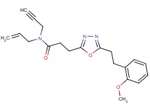 N-allyl-3-{5-[2-(2-methoxyphenyl)ethyl]-1,3,4-oxadiazol-2-yl}-N-2-propyn-1-ylpropanamide