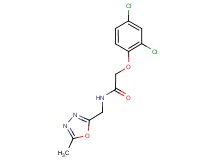 2-(2,4-dichlorophenoxy)-N-[(5-methyl-1,3,4-oxadiazol-2-yl)methyl]acetamide