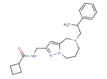N-{[5-(2-phenylpropyl)-5,6,7,8-tetrahydro-4H-pyrazolo[1,5-a][1,4]diazepin-2-yl]methyl}cyclobutanecarboxamide