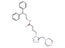 N-(3,3-diphenylpropyl)-4-[5-(4-morpholinylmethyl)-1H-tetrazol-1-yl]butanamide