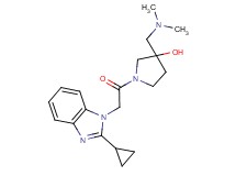 1-[(2-cyclopropyl-1H-benzimidazol-1-yl)acetyl]-3-[(dimethylamino)methyl]-3-pyrrolidinol