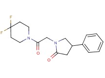 1-[2-(4,4-difluoropiperidin-1-yl)-2-oxoethyl]-4-phenylpyrrolidin-2-one
