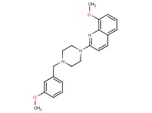 8-methoxy-2-[4-(3-methoxybenzyl)-1-piperazinyl]quinoline
