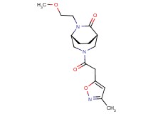 (1S*,5R*)-6-(2-methoxyethyl)-3-[(3-methylisoxazol-5-yl)acetyl]-3,6-diazabicyclo[3.2.2]nonan-7-one