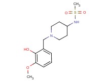 N-[1-(2-hydroxy-3-methoxybenzyl)piperidin-4-yl]methanesulfonamide