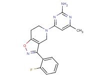 4-[3-(2-fluorophenyl)-6,7-dihydroisoxazolo[4,5-c]pyridin-5(4H)-yl]-6-methylpyrimidin-2-amine