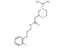 N-[3-(2-fluorophenyl)propyl]-2-(4-isopropylmorpholin-2-yl)acetamide