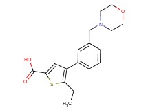 5-ethyl-4-[3-(morpholin-4-ylmethyl)phenyl]thiophene-2-carboxylic acid