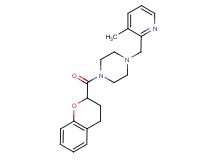 1-(3,4-dihydro-2H-chromen-2-ylcarbonyl)-4-[(3-methyl-2-pyridinyl)methyl]piperazine