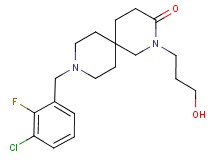 9-(3-chloro-2-fluorobenzyl)-2-(3-hydroxypropyl)-2,9-diazaspiro[5.5]undecan-3-one