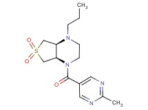 (4aS*,7aR*)-1-[(2-methyl-5-pyrimidinyl)carbonyl]-4-propyloctahydrothieno[3,4-b]pyrazine 6,6-dioxide