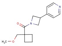 4-(1-{[1-(methoxymethyl)cyclobutyl]carbonyl}-3-azetidinyl)pyridine