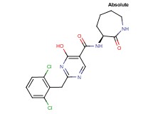 2-(2,6-dichlorobenzyl)-4-hydroxy-N-[(3S)-2-oxoazepan-3-yl]pyrimidine-5-carboxamide